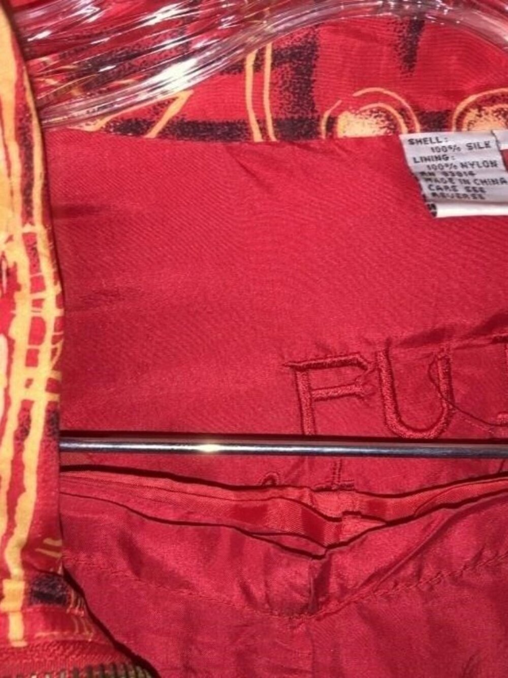 Vintage Fuda International 100% Silk 2-Piece Tracksuit Set - Large - Picture 4 of 8